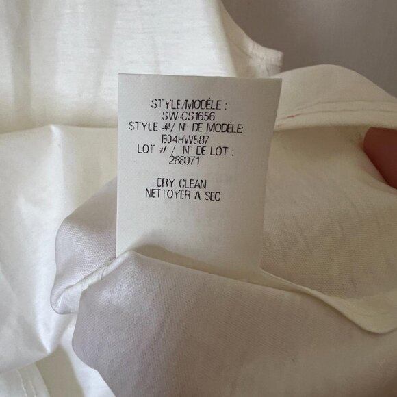 Helmut Lang cotton asymmetrical sleeveless top - Picture 4 of 4